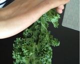 A picture of step 1 of Very Nutritious and Very Easy Kale & Cheese Salad.