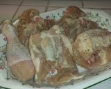 A picture of step 1 of Chicken in Milk.