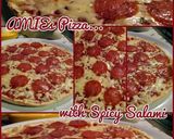 A picture of step 6 of AMIEs Pizza with Spicy Salami.