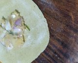A picture of step 4 of Aloo stuffed mint paratha.