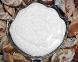 A picture of step 9 of Bagel Chips with Sweet N Creamy Cinnamon Dip.