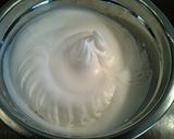 A picture of step 3 of Chocolate Angel Food Cake with White and Dark Chocolate Glaze.