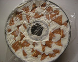 A picture of step 4 of Fruit-Packed Yogurt Ice Cream Cake.