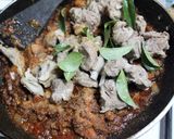 A picture of step 5 of Chettinad Mutton Chukka.