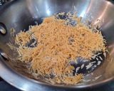 A picture of step 1 of Kunafa filled dates.