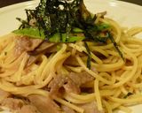 A picture of step 4 of Pasta with Pork and Burdock Root.