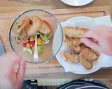 A picture of step 4 of Panzanella.
