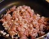 A picture of step 4 of Easy Pad Gra Prao (Stir Fried Rice with Ground Meat and Basil).