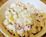 A picture of step 3 of Creamy Fruit Salad.