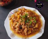 Foto langkah ke 4 dari resep Tumis Kentang Ayam Cincang.