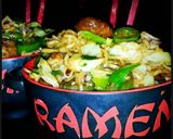 A picture of step 14 of Mike's Spicy Thai Shrimp Ramen Noodles.