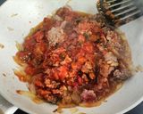 Foto del paso 2 de la receta Carne picada con arroz y pisto