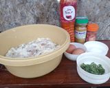 A picture of step 2 of Ojojo that doesn’t soak up excess palm oil!.