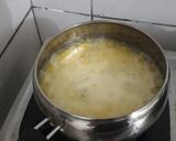 Foto langkah ke 2 dari resep Bubur jagung topping keju.