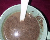 A picture of step 3 of Semo/dry okro with Tamba pap.