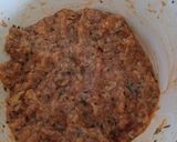 Sajtos-zöldfűszeres-padlizsános pulykafasírt (air fryerben) recept fázis 1 fotója