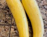 A picture of step 1 of Baked Yellow Squash.