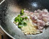 A picture of step 3 of Shepu(dill) green leafy vegetables sabji by.