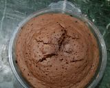A picture of step 8 of Butterscotch rajbhog ice-cream chocolate cake.