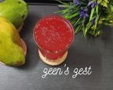 A picture of step 3 of Roohafza and Mango Drink.