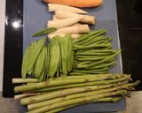Une image de l'étape 1 de Salade de légumes croquants.