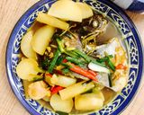 Hình bước làm 4 của món Cá nâu kho củ cải