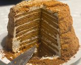 Citrusos - fahèjas - diós medovik torta 🧡🤍 recept fázis 9 fotója