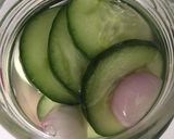 A picture of step 2 of Cucumber pickle.