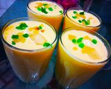 A picture of step 3 of Mango shake.