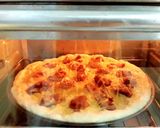 รูปขั้นตอนการทำที่ 5 ของ 🍕พิซซ่าไก่บาร์บีคิวซอสเนยกระเทียม homemad pizza/homemade barbecue chicken pizza butter garlic sauce