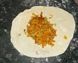 A picture of step 3 of Mix veg momos.