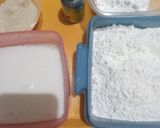 Foto langkah ke 1 dari resep Es Pisang Hijau Topping Es Krim.