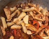 A picture of step 6 of Crispy Chilli Potatoes.
