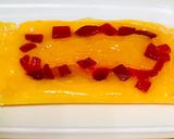 A picture of step 3 of Orange pudding with dash of tutti frutti.