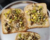 A picture of step 3 of Mushroom Zucchini Bread Pizza.