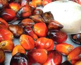 A picture of step 2 of Palm kernel sauce.