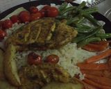 A picture of step 6 of Homemade Chicken Sizzler on a Tawa.