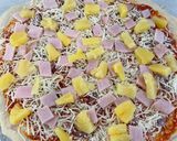 A picture of step 6 of Hawaiian Pizza.