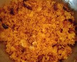 A picture of step 5 of Vangi bath - Brinjal Rice.