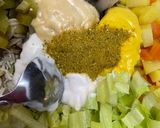عکس مرحله 4 از دستور سالاد مرغ و سبزیجات(شام سبک و سالم)