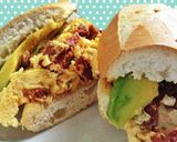 Foto del paso 15 de la receta: Torta de huevo fácil y rápido y por cierto delicioso con 🍞🥑😋