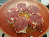 Postas de lomo a la pimienta