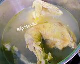 Hình bước làm 2 của món Bánh canh gà và nấm