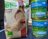 Foto del passaggio 1 della ricetta Polpettine vegetali di piselli e quinoa,su crema di carote