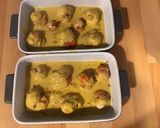 Une image de l'étape 7 de Noix de saint Jacques à la crème de curry et échalotes.