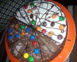 A picture of step 3 of Brownie pizza.