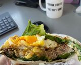 Foto langkah ke 7 dari resep Burger Wrap - Bisa untuk BEKAL | Rendah Karbohidrat.