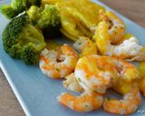 Une image de l'étape 6 de Gambas au curry et légumes au Cook Expert.
