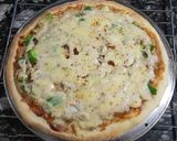 A picture of step 7 of White creamy Pizza | Bechamel Sauce.
