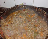 Foto del paso 6 de la receta: Pastel de arroz con carne picada y verduras, gratinado